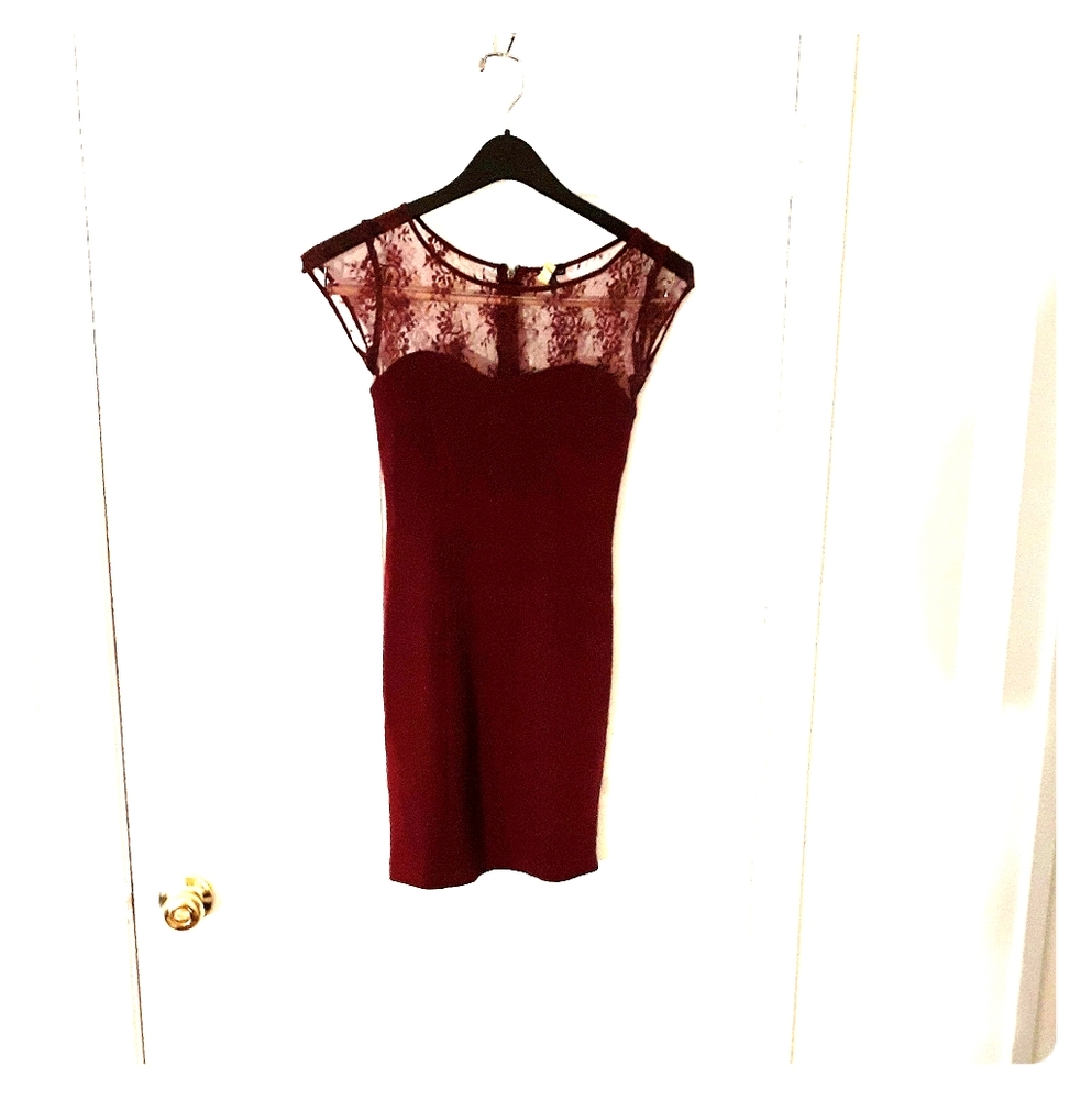 Wine cocktail dress